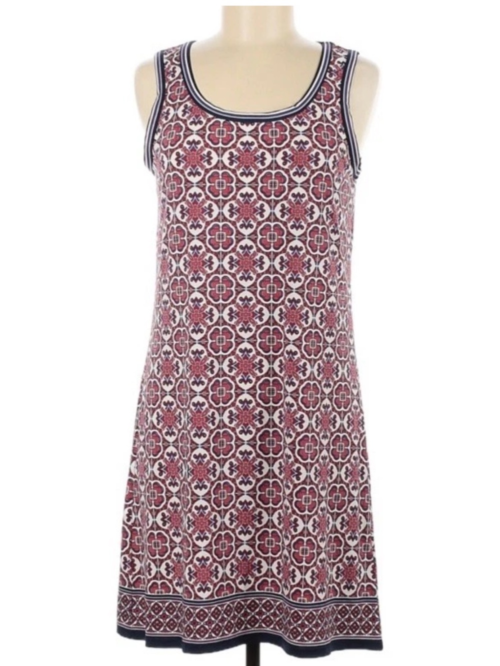 Max Studio Sleeveless Geometric Print Shift Dress size small